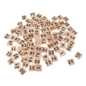 100Pcs 1 100 Wooden Number Tiles Number Cube Blocks For Wedding Party Decor