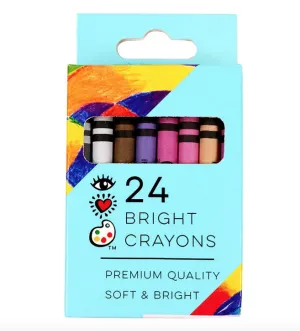 24 Bright Crayons