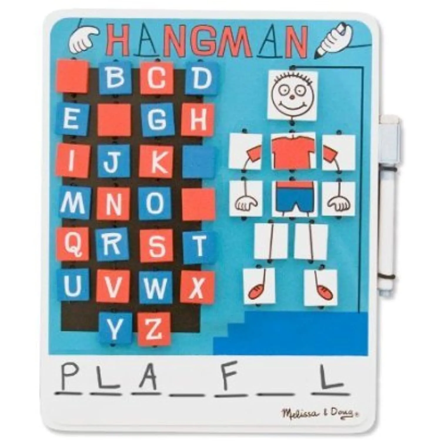 3 Item Bundle: Melissa & Doug 2098 U.S.A. License Plate Game Travel Game and 2095 Flip-to-Win Hangman Travel Game   Free Activity Book