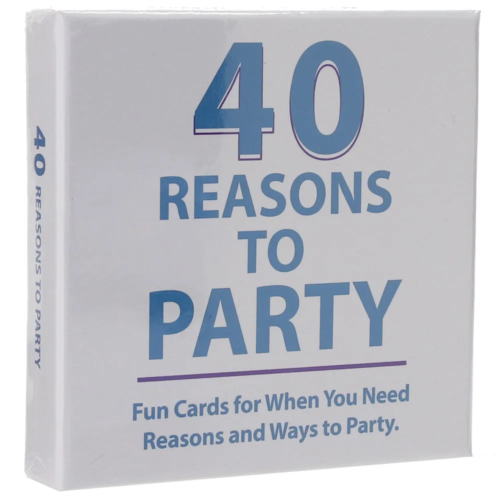 40 Reasons To Party Cards
