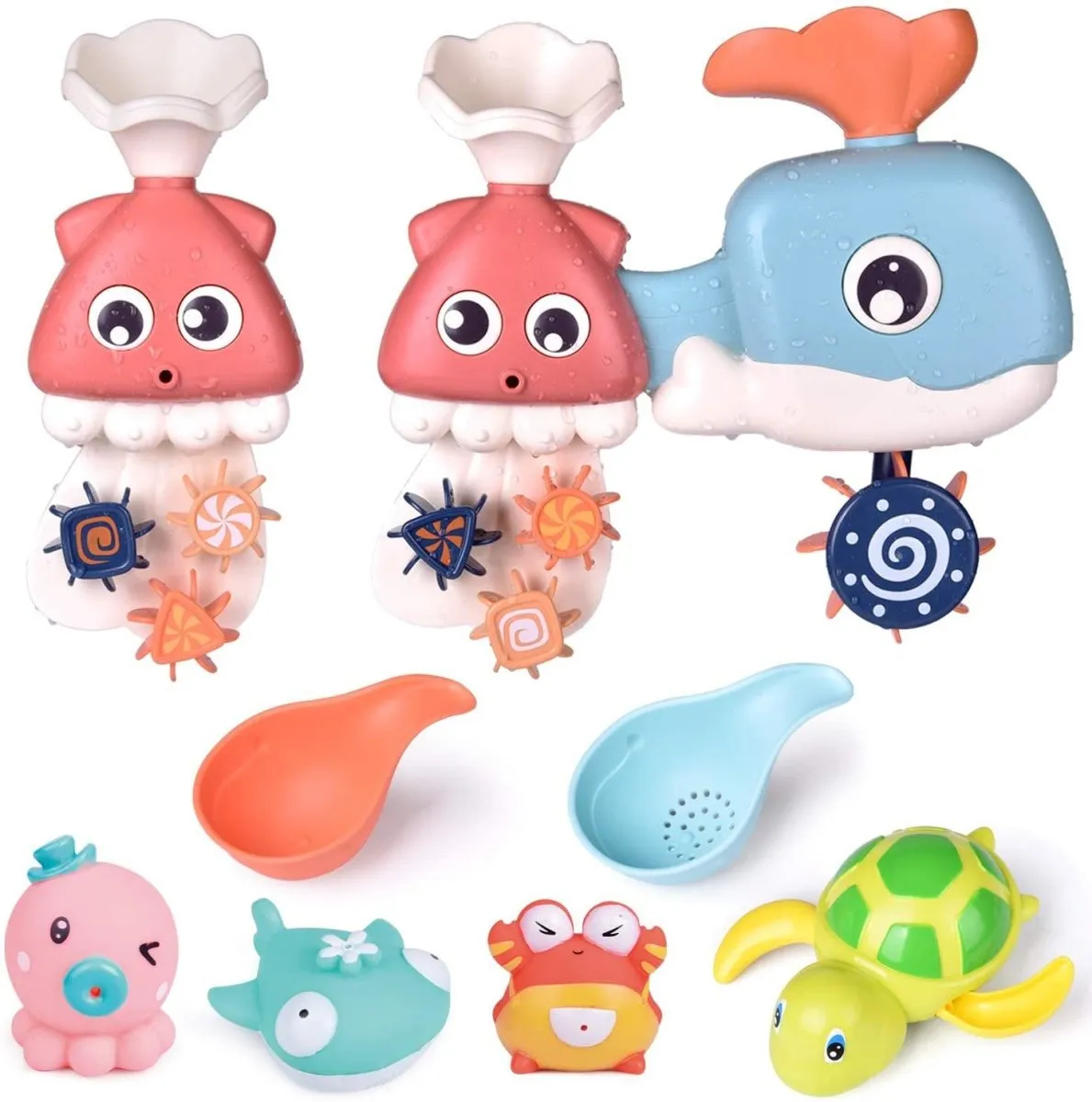 8 PCs Bath Squirter for Toddler