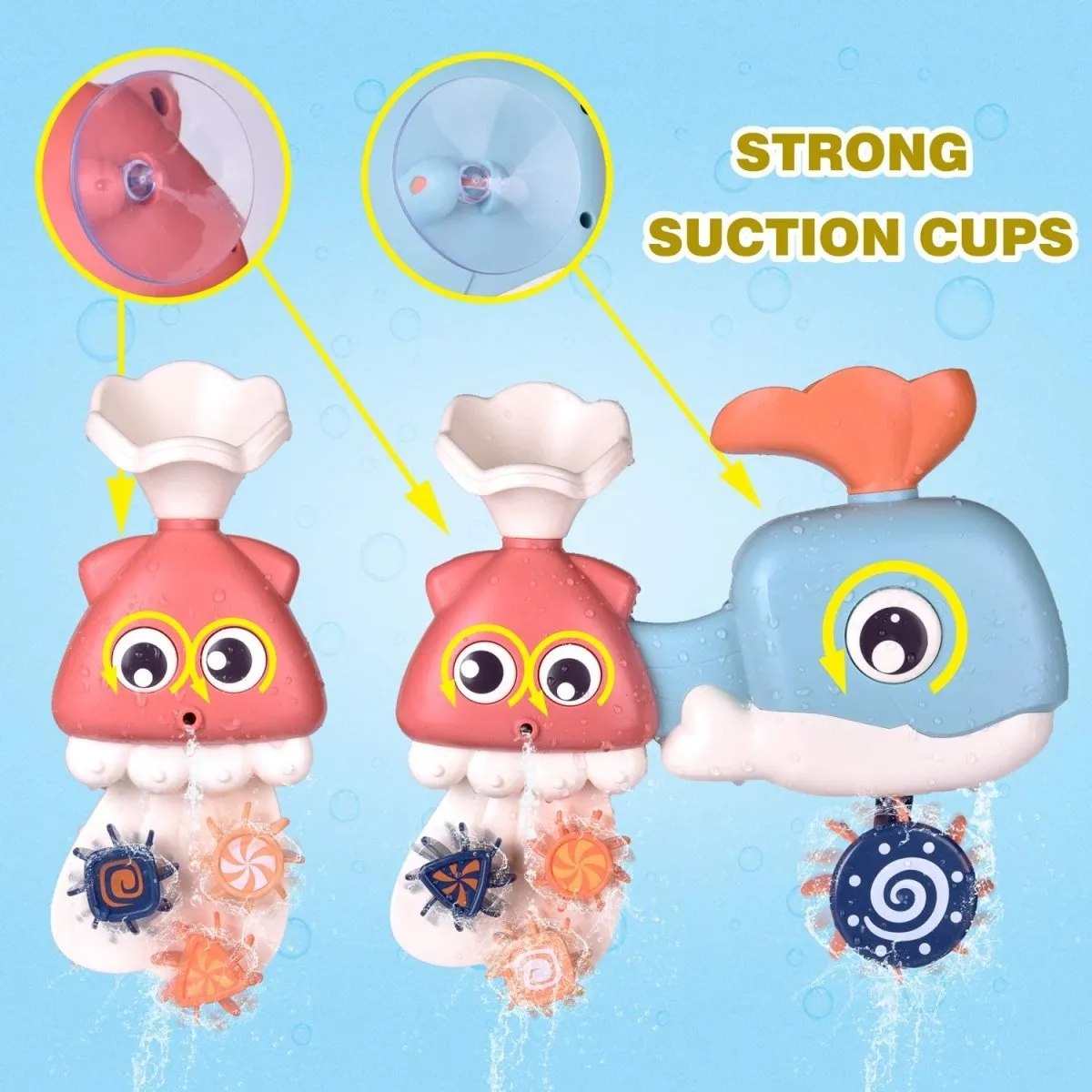 8 PCs Bath Squirter for Toddler