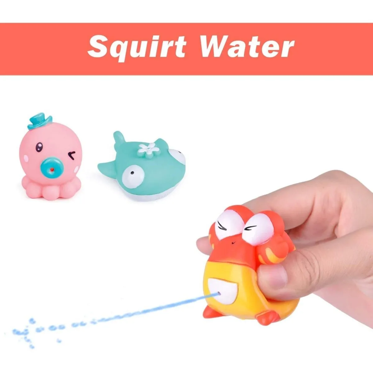 8 PCs Bath Squirter for Toddler