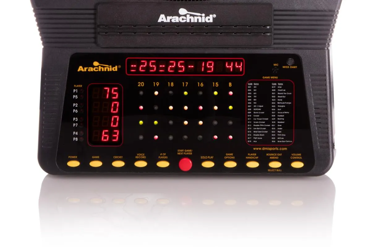 Arachnid Cricket Pro 750 Talking Electronic Dartboard