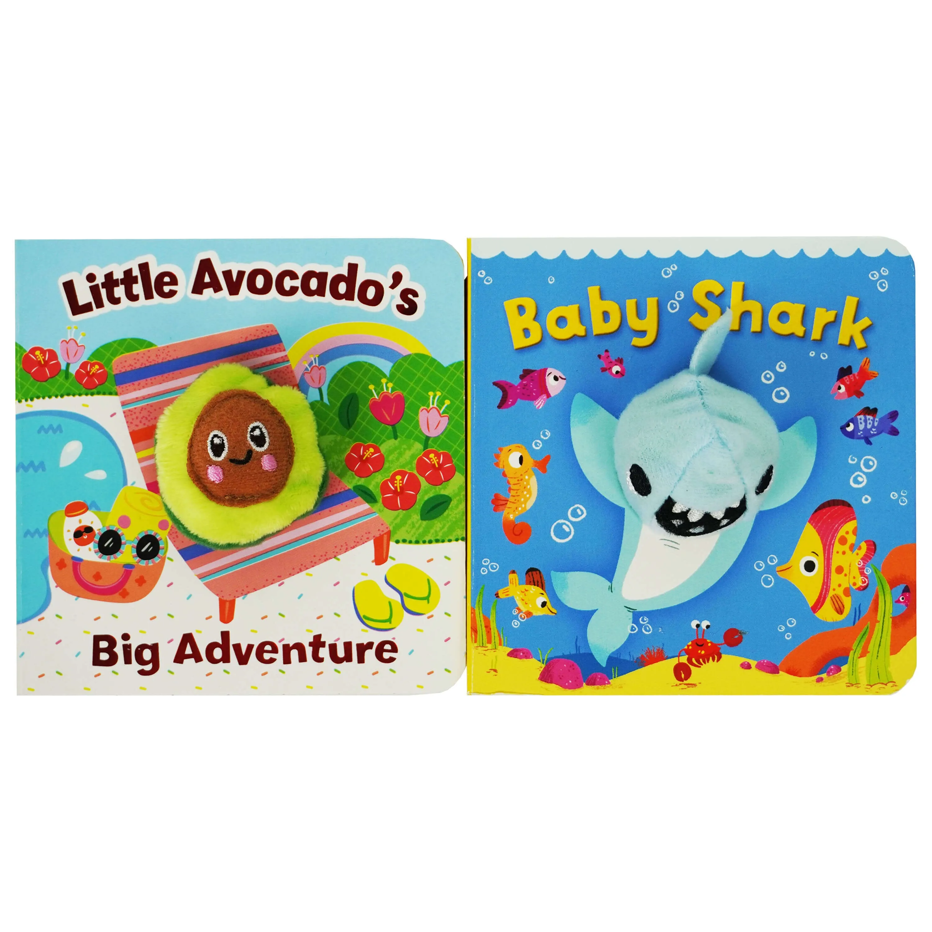 Baby Shark/Little Avocado’s Big Adventure (Pack of 2 Finger Puppet Books) - Ages 1-4 - Board Book