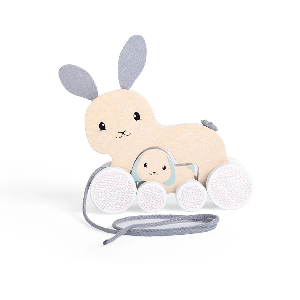 Bigjigs Toys Pull Along Bunny & Baby
