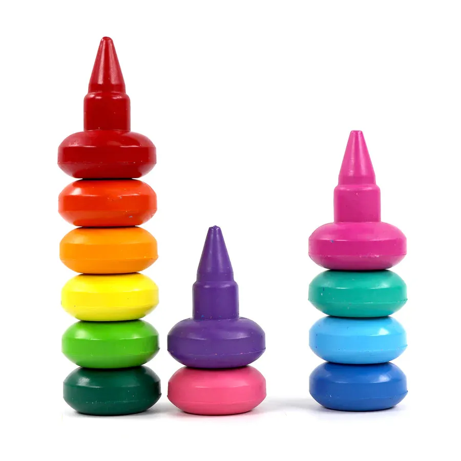 Bright Stripes iHeartArt Jr. 12 Finger Crayons