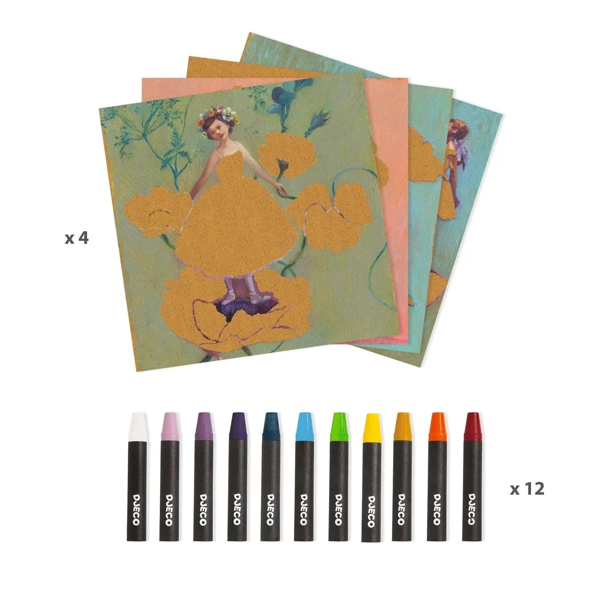 Djeco inspired by Degas the ballerina oil pastel activity kit