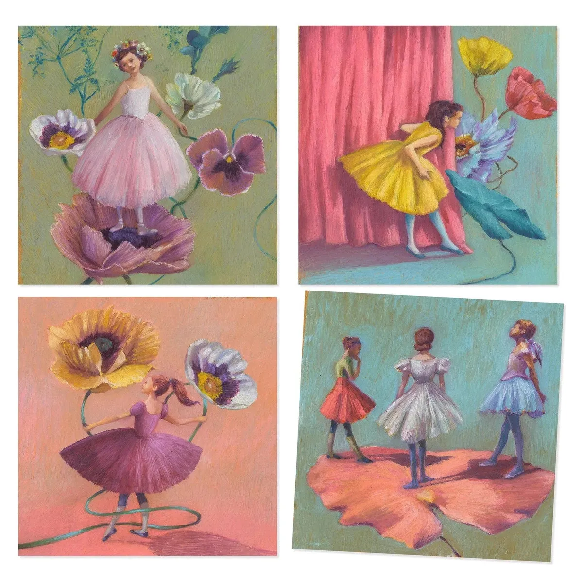 Djeco inspired by Degas the ballerina oil pastel activity kit