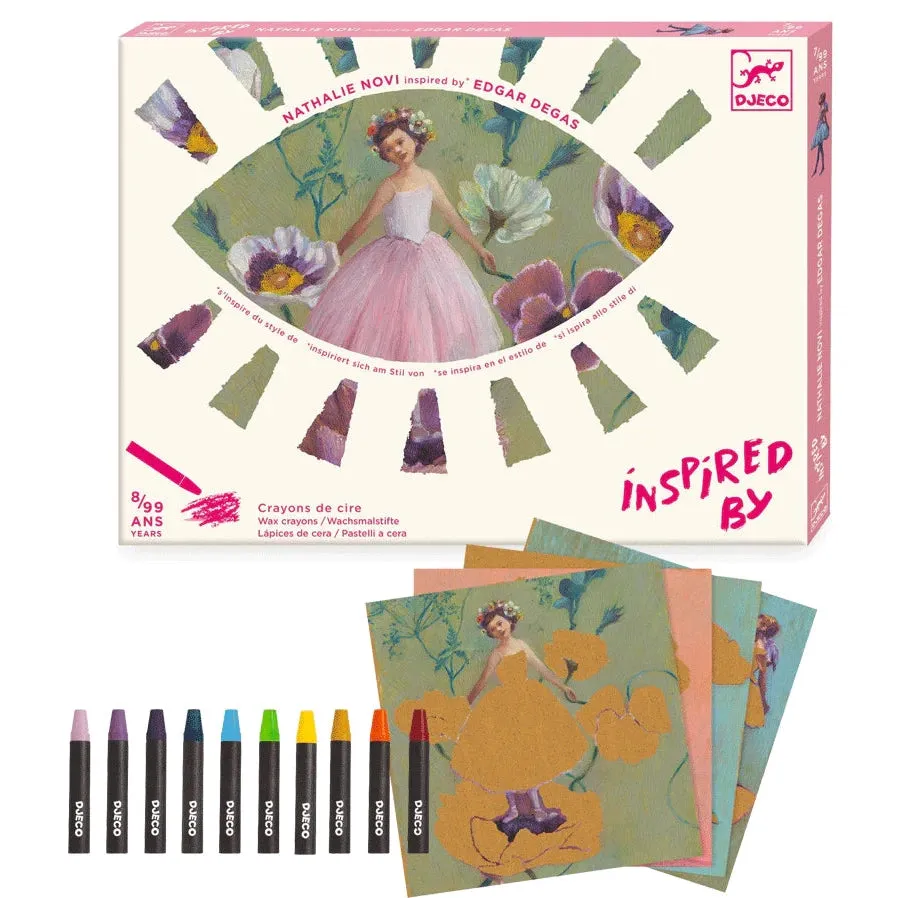 Djeco inspired by Degas the ballerina oil pastel activity kit