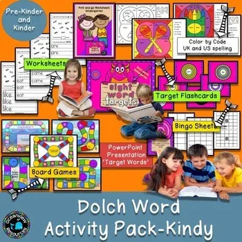 Dolch Word Activity packs BUNDLE k-Grade 3.