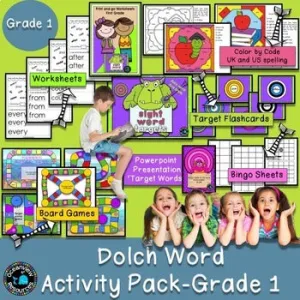 Dolch Word Activity packs BUNDLE k-Grade 3.