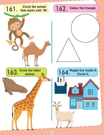 Dreamland Brilliant Brain Activity Book 1 - An Interactive & Activity Book For Kids (English)