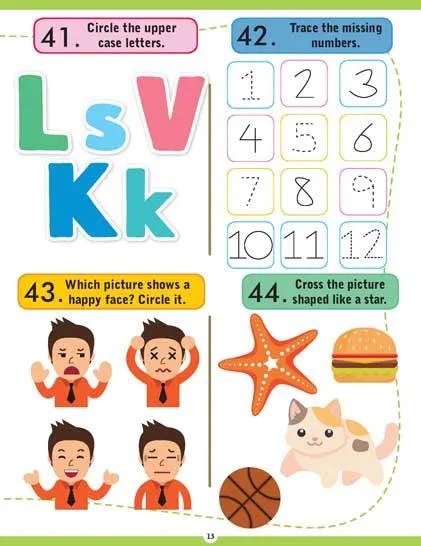 Dreamland Brilliant Brain Activity Book 1 - An Interactive & Activity Book For Kids (English)