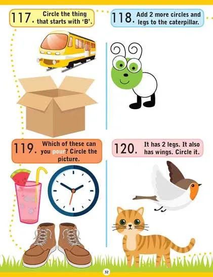 Dreamland Brilliant Brain Activity Book 1 - An Interactive & Activity Book For Kids (English)