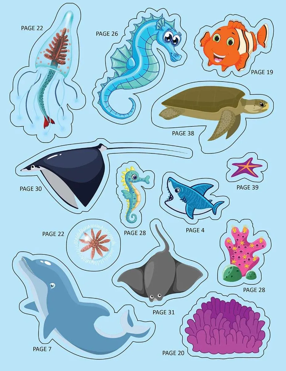 Dreamland Explore the Sea Activity Book with Stickers and 3D Models - An Interactive & Activity Book For Kids (English)