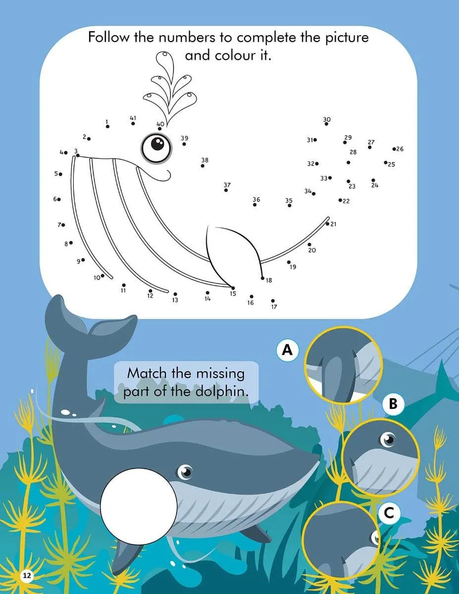 Dreamland Explore the Sea Activity Book with Stickers and 3D Models - An Interactive & Activity Book For Kids (English)