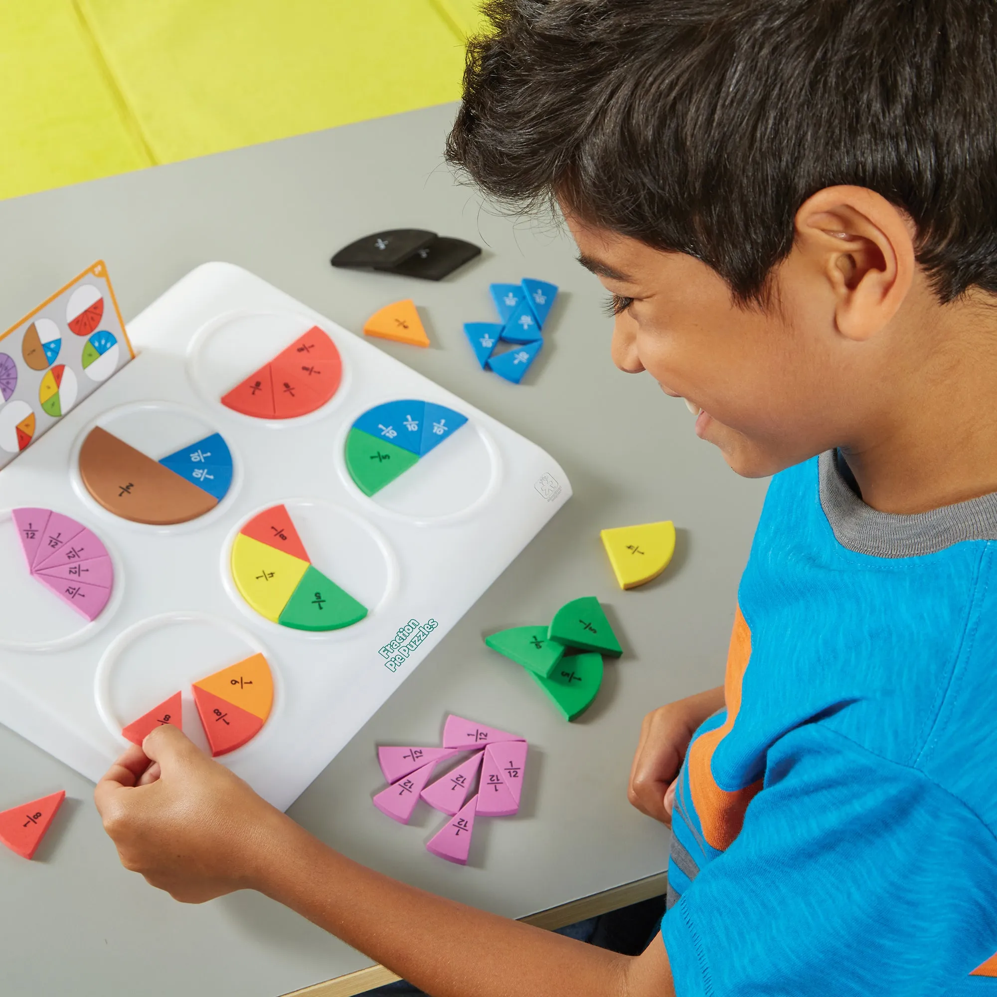 Educational Insights Fraction Pie Puzzles - Engaging Math Learning Toy