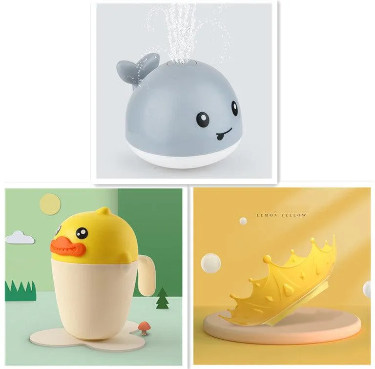 Electric Induction Whale Spray Bath Toy