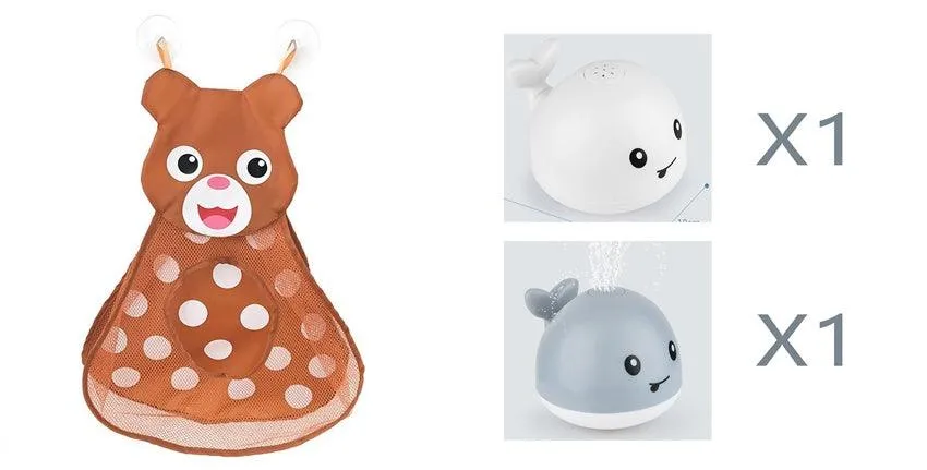 Electric Induction Whale Spray Bath Toy