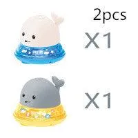 Electric Induction Whale Spray Bath Toy