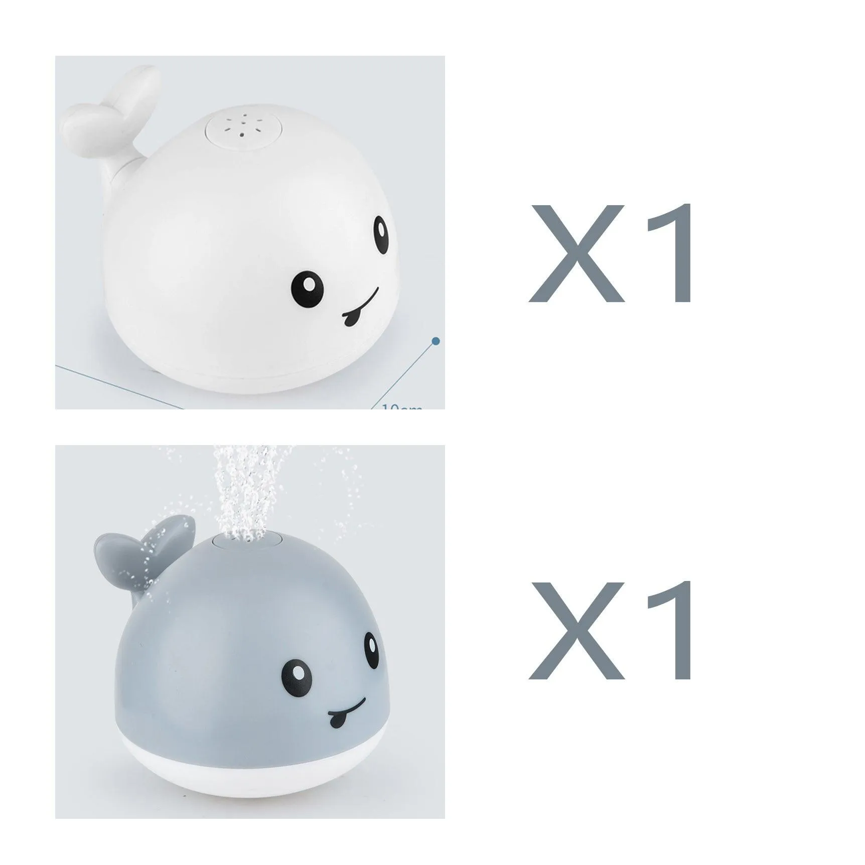 Electric Induction Whale Spray Bath Toy