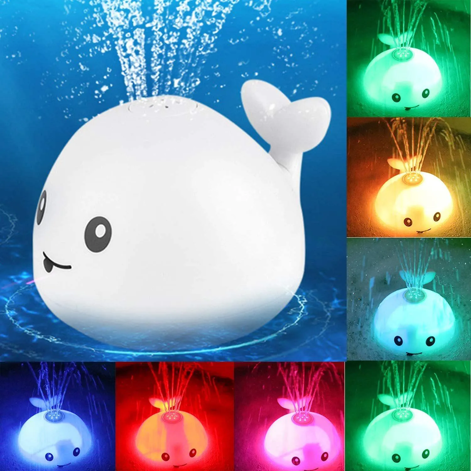 Electric Induction Whale Spray Bath Toy