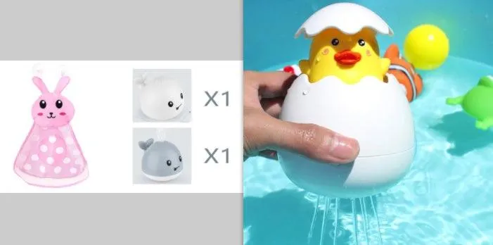 Electric Induction Whale Spray Bath Toy