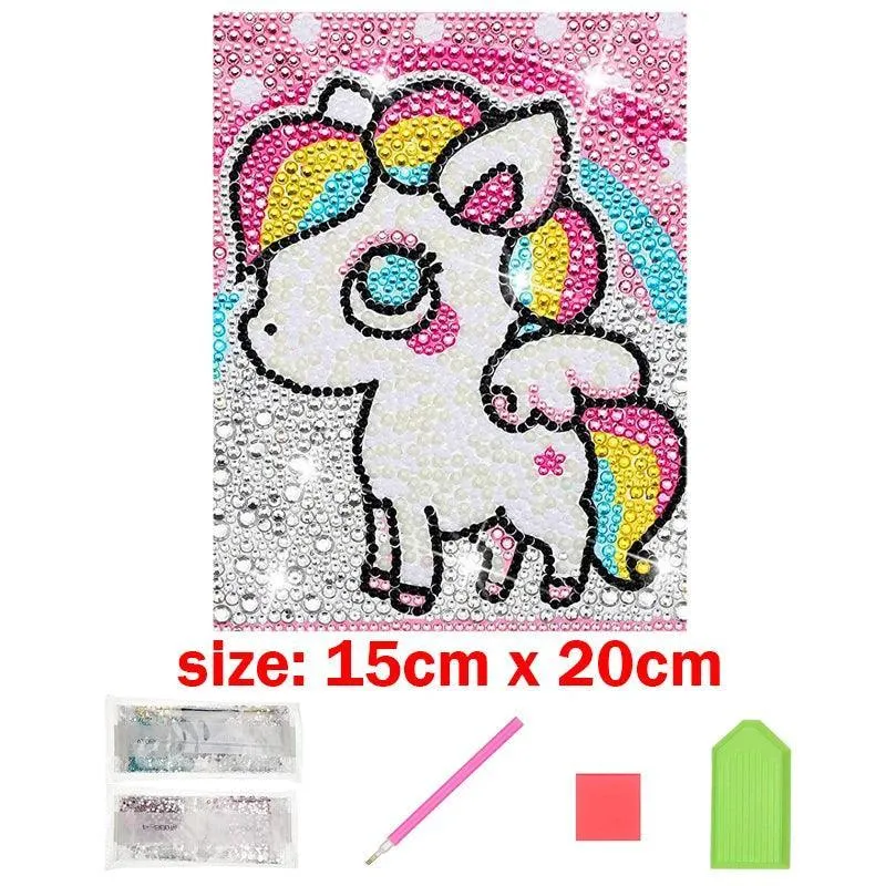 Enchanting Animal Diamond Painting Kit: Sparkling Arts & Crafts for Kids