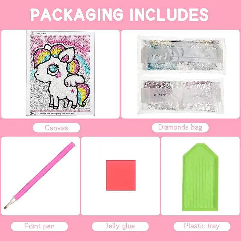 Enchanting Animal Diamond Painting Kit: Sparkling Arts & Crafts for Kids