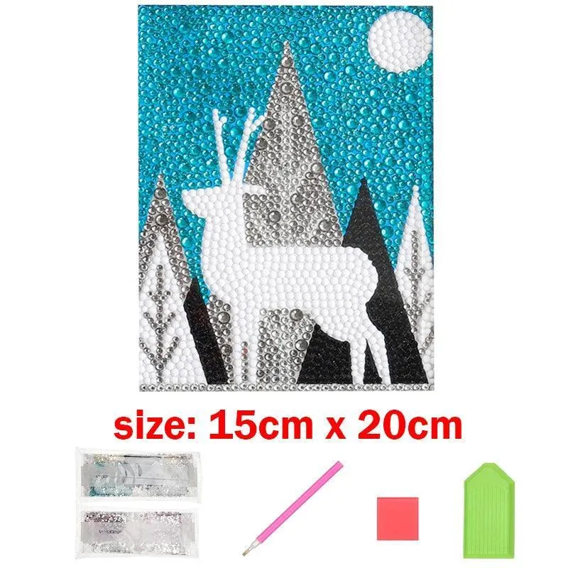 Enchanting Animal Diamond Painting Kit: Sparkling Arts & Crafts for Kids