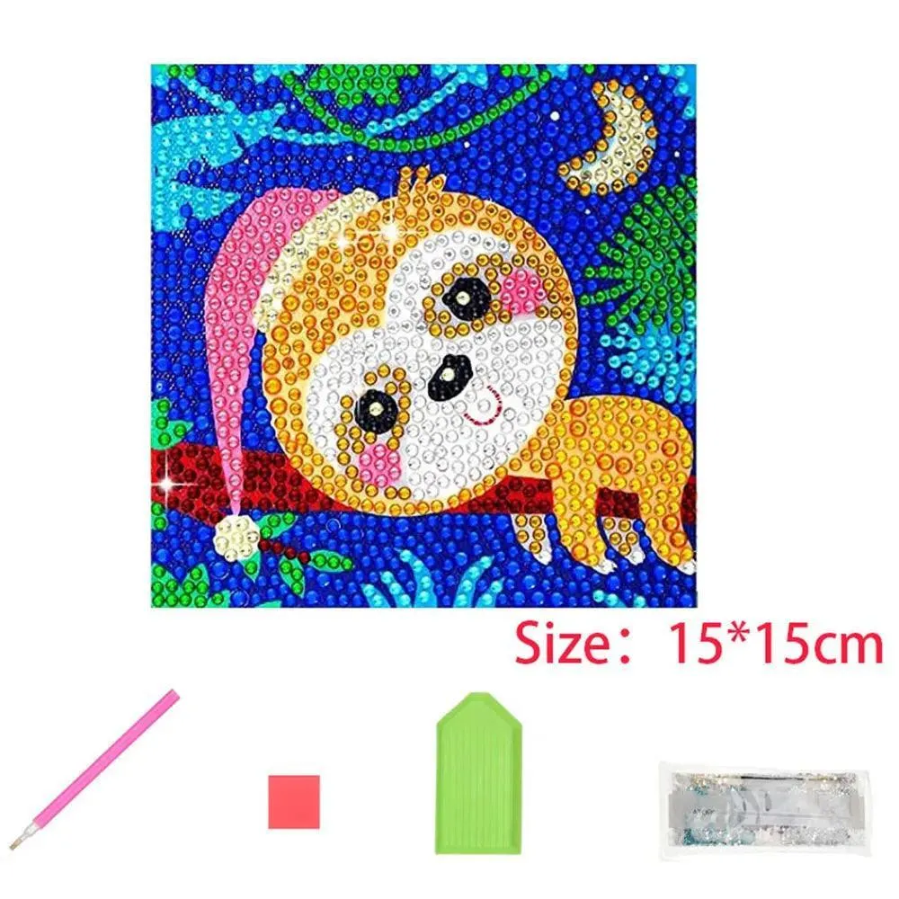 Enchanting Animal Diamond Painting Kit: Sparkling Arts & Crafts for Kids