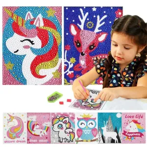 Enchanting Animal Diamond Painting Kit: Sparkling Arts & Crafts for Kids