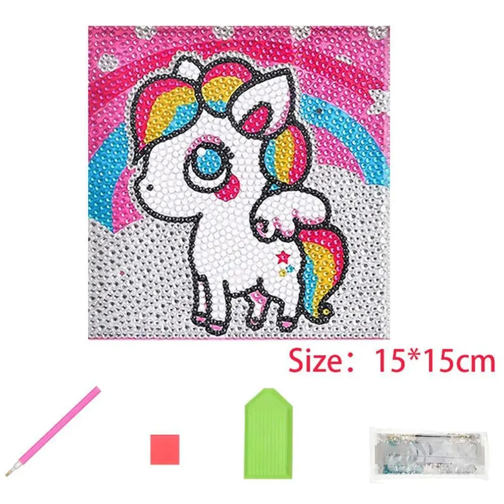 Enchanting Animal Diamond Painting Kit: Sparkling Arts & Crafts for Kids
