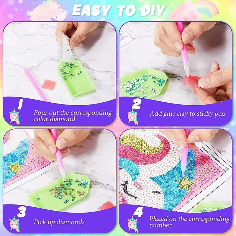 Enchanting Animal Diamond Painting Kit: Sparkling Arts & Crafts for Kids