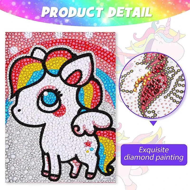 Enchanting Animal Diamond Painting Kit: Sparkling Arts & Crafts for Kids