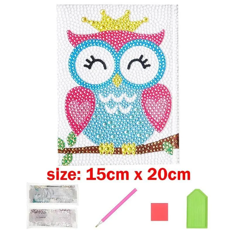 Enchanting Animal Diamond Painting Kit: Sparkling Arts & Crafts for Kids