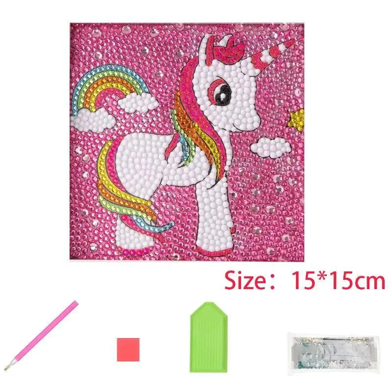 Enchanting Animal Diamond Painting Kit: Sparkling Arts & Crafts for Kids