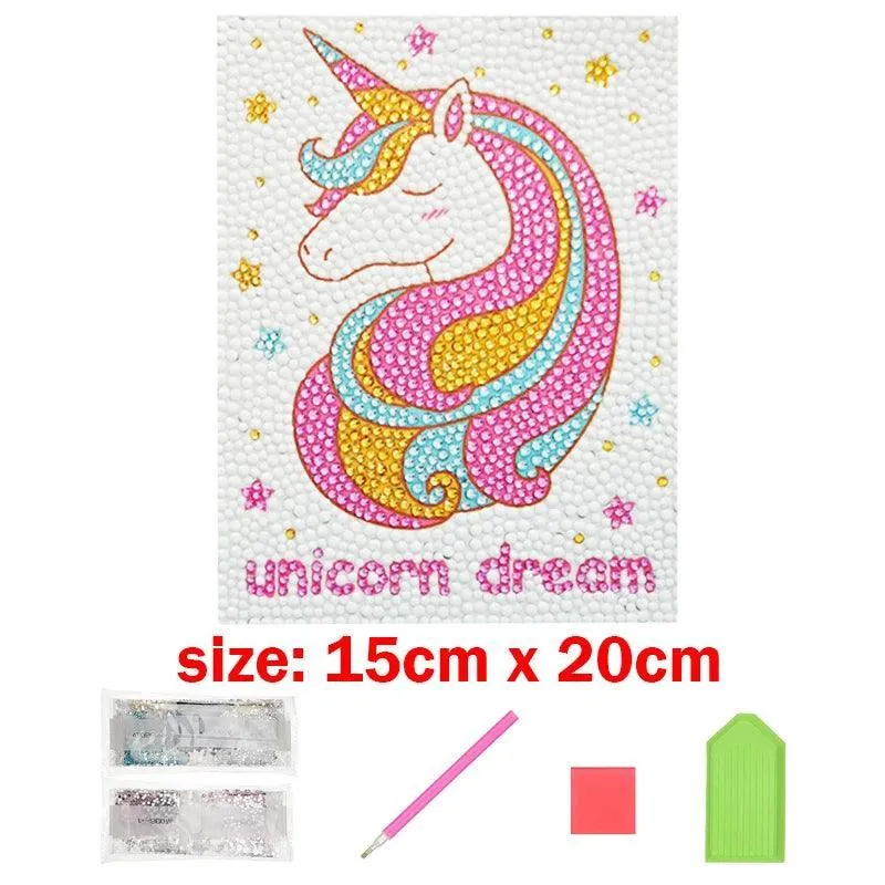 Enchanting Animal Diamond Painting Kit: Sparkling Arts & Crafts for Kids