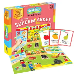 Felt Activity Mat- At the Supermarket