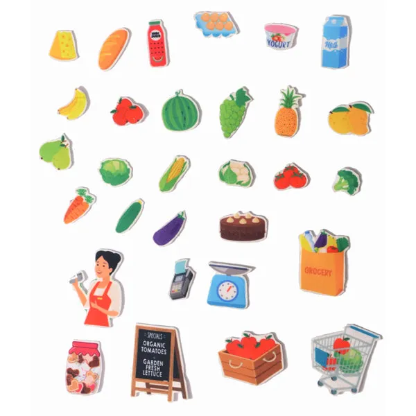 Felt Activity Mat- At the Supermarket