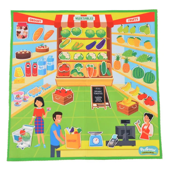 Felt Activity Mat- At the Supermarket