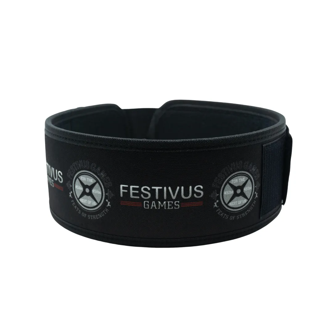 Festivus Games 4" Straight Weightlifting Belt