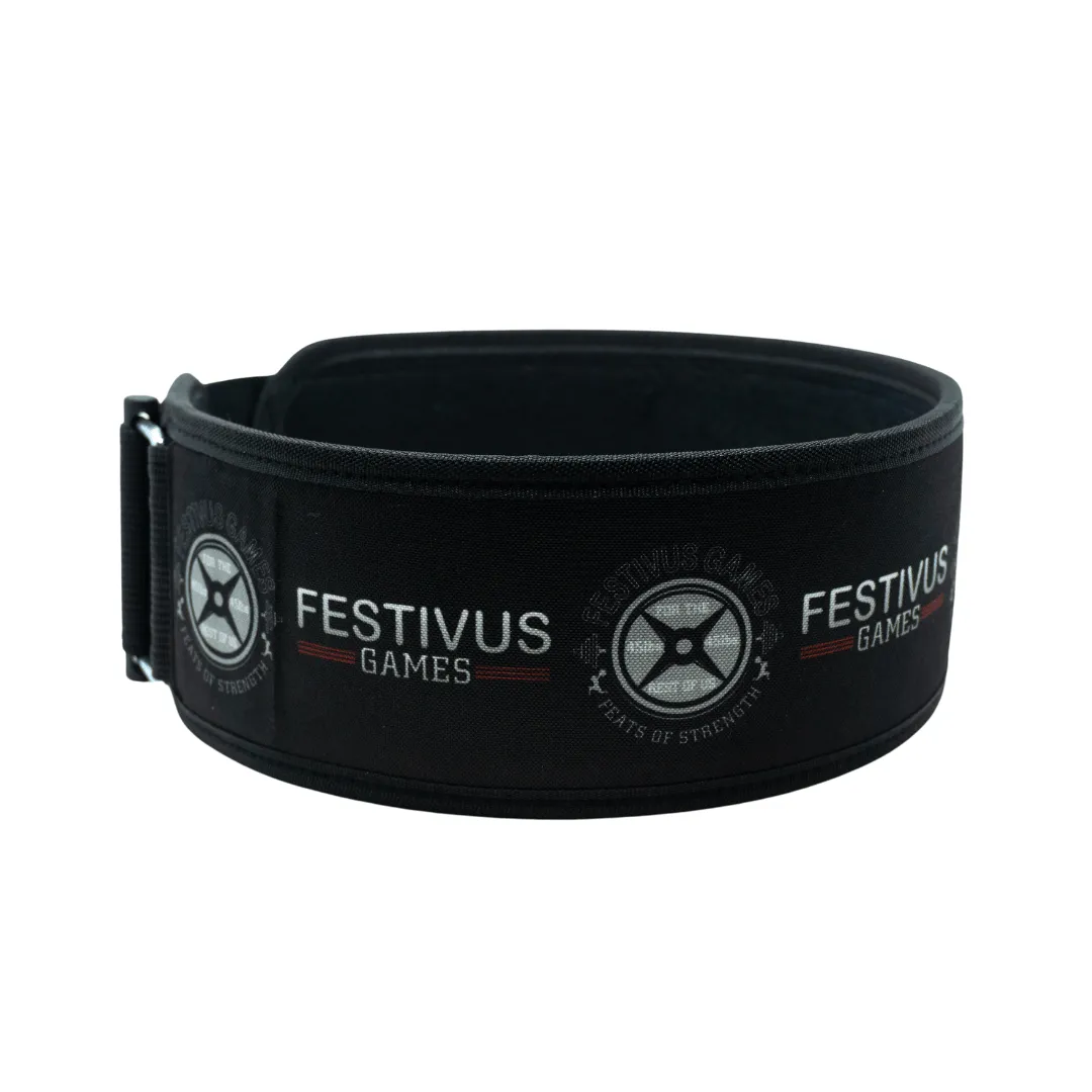 Festivus Games 4" Straight Weightlifting Belt