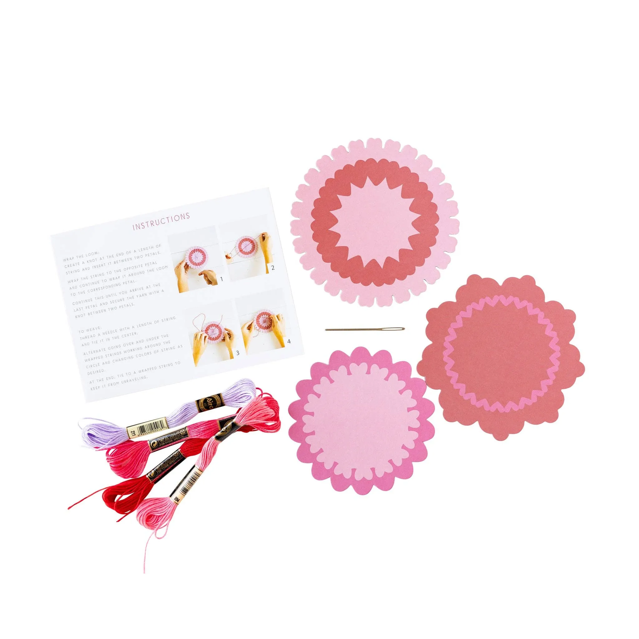 Flower Weaving Looms DIY Craft Project