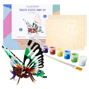 FlutterCraft 3D DIY Butterfly Puzzle: Create, Assemble, and Enjoy a Vibrant Art Experience!
