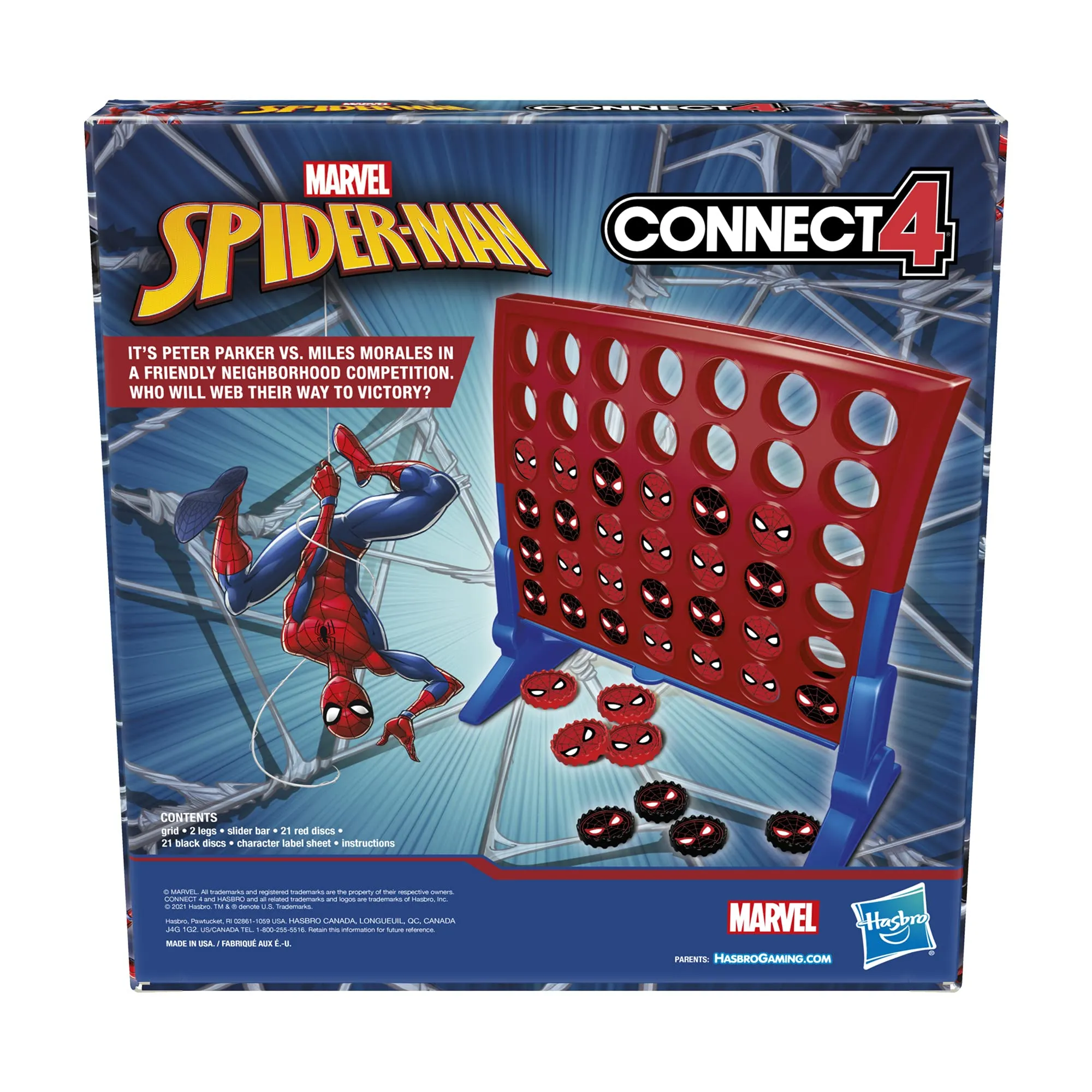 Hasbro Gaming Connect 4 Marvel Spider-Man Edition Game | Strategy Board Games for Kids | 2 Players for Boys & Girls| Ages 6  (Amazon Exclusive)