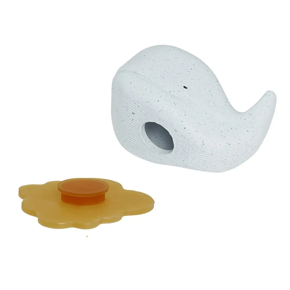 Hevea Squeeze 'n' Splash Bath Toys - Whale & Turtle Blue/Vanilla