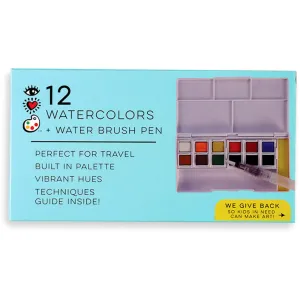 iHeartArt 12 Watercolors Set