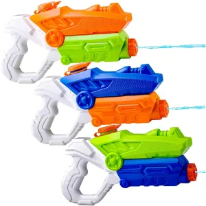 Intera 3 Pack Kids Water Guns Super Water Pistol Blaster Toy Water Soaker Squirt Guns for Kids Summer Swimming Pool Beach Sand Outdoor Water Activity Fighting Play Toys